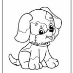 puppy coloring pages for kids