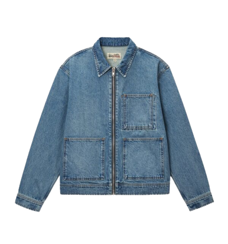 Zip Work Jacket Denim