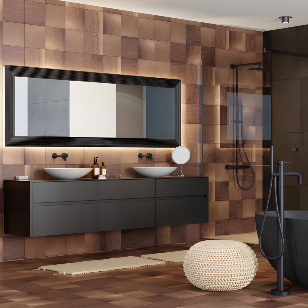 bathroom accent wall ideas