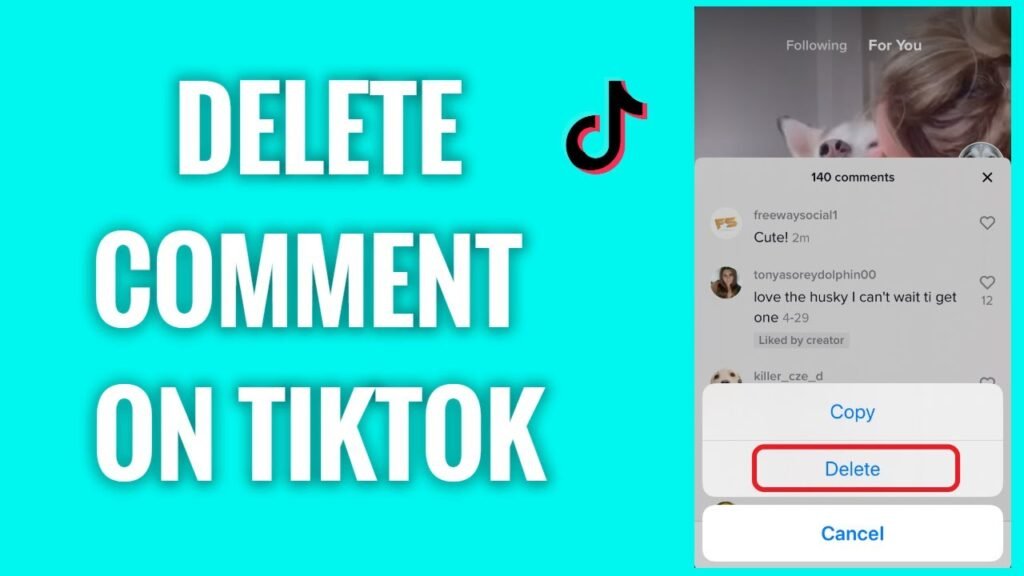 How To Delete Comments On Tiktok